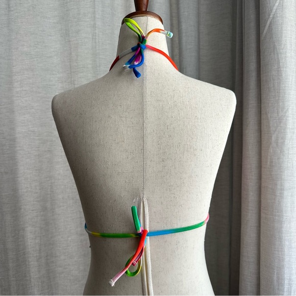 NWT Ralph Lauren Tie-dye Triangle Swim Top - Picture 6 of 7